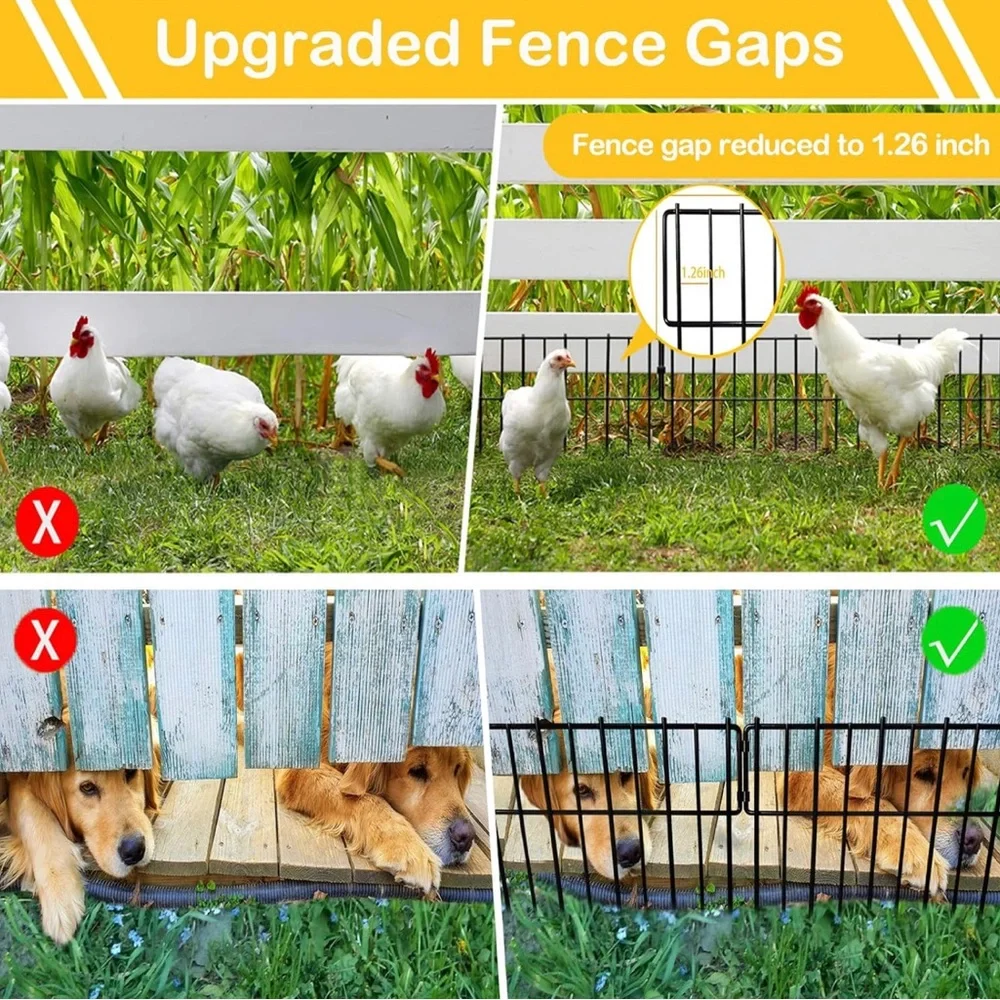 Black Pet Fence Barrier 10 pcs
